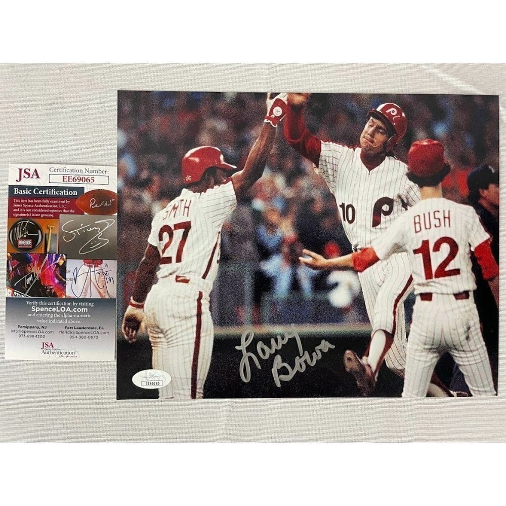 Larry Bowa signed autographed Philadelphia Phillies 8x10 photo JSA #EE69065